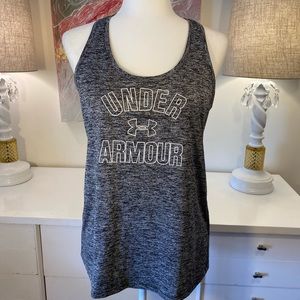 Under Armour tank top, size Medium, black & white